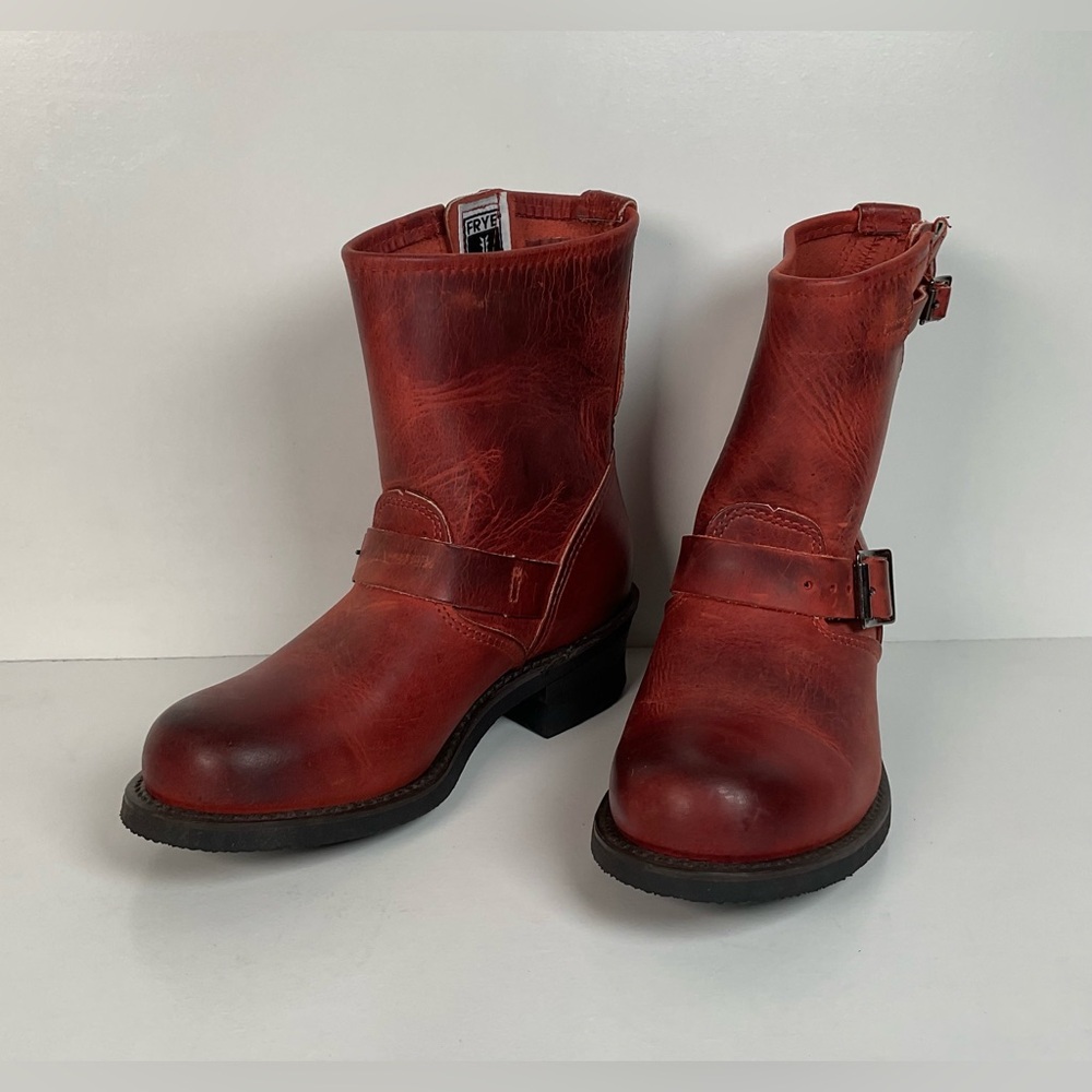 Frye 8 R Engineer Boots | USA Made | Retired Redwood | Women’s 7.5 M